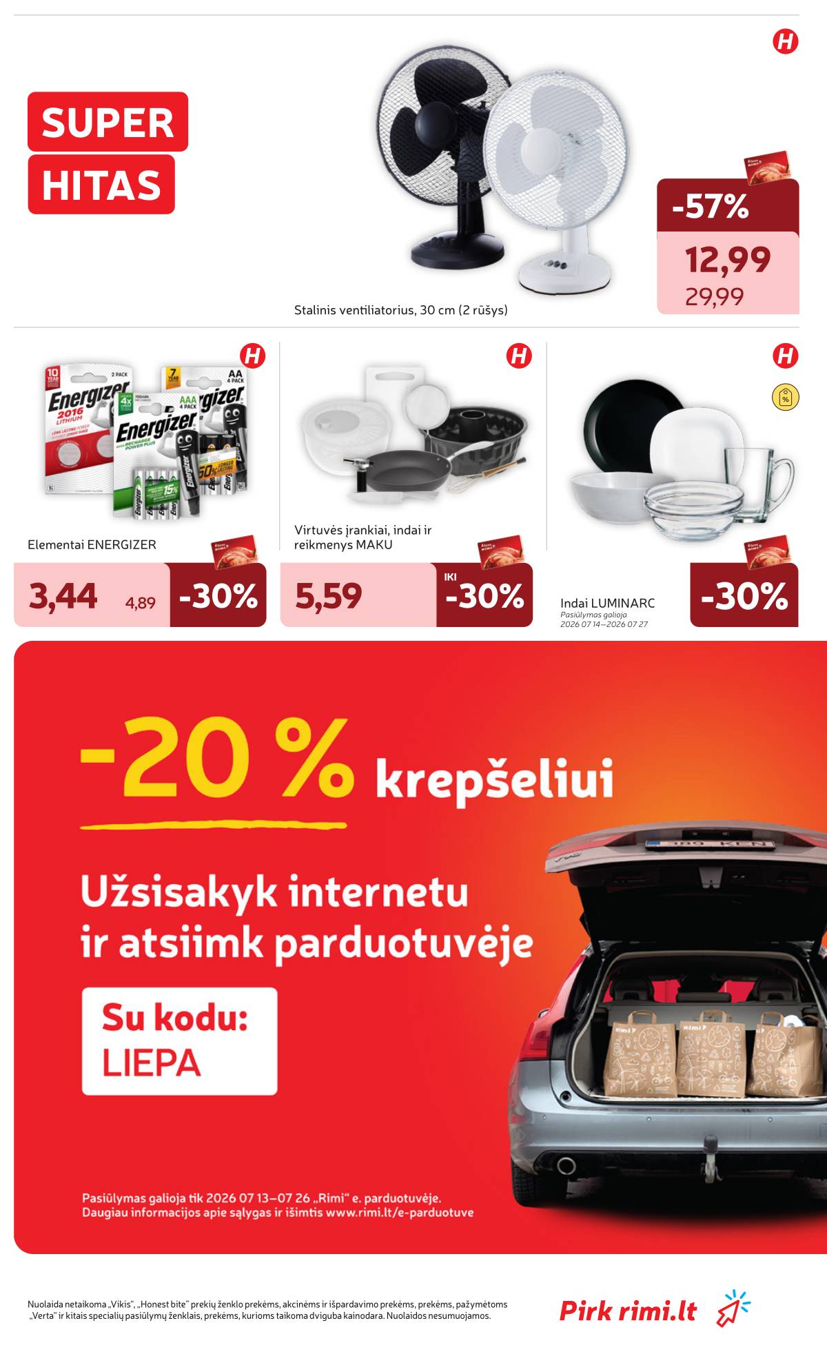 Rimi - RIMI Savaitinis akcijų leidinys | 2026-07-21 - 2026-07-27 31 puslapis