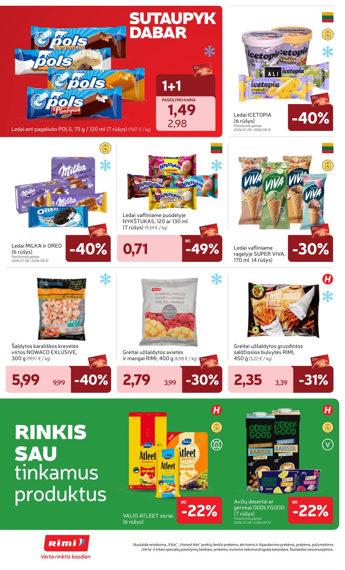 Rimi - Naujausias RIMI savaitinis akcijų leidinys | 2026-07-28 - 2026-08-03 12 puslapis