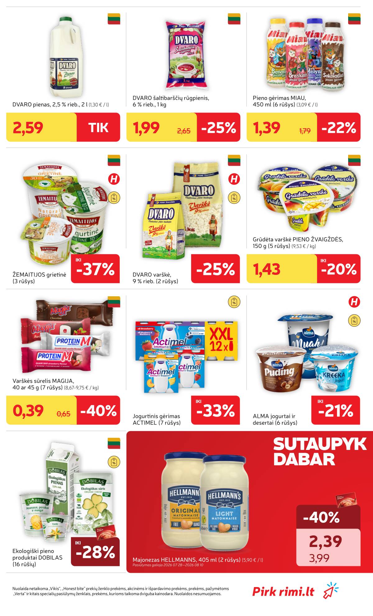 Rimi - Naujausias RIMI savaitinis akcijų leidinys | 2026-07-28 - 2026-08-03 15 puslapis