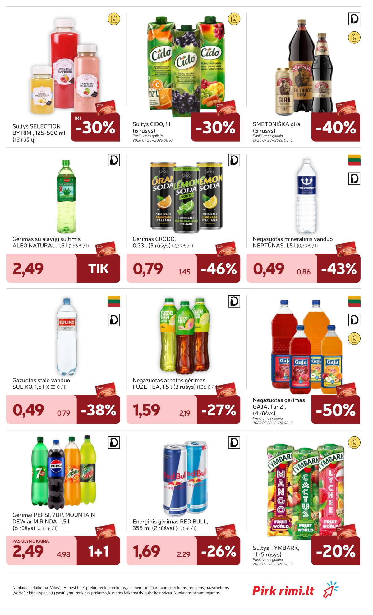 Rimi - Naujausias RIMI savaitinis akcijų leidinys | 2026-07-28 - 2026-08-03 19 puslapis