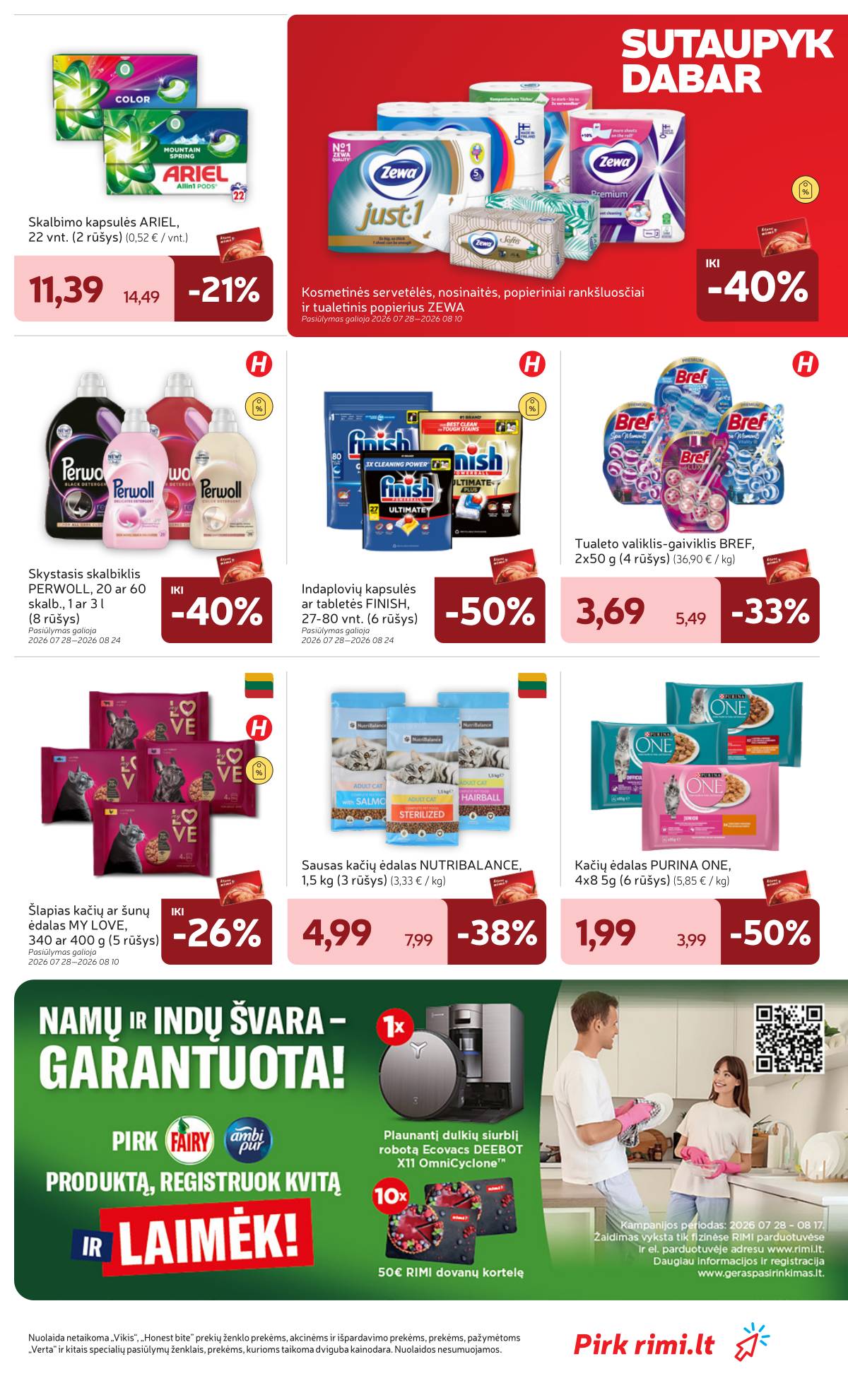Rimi - Naujausias RIMI savaitinis akcijų leidinys | 2026-07-28 - 2026-08-03 21 puslapis
