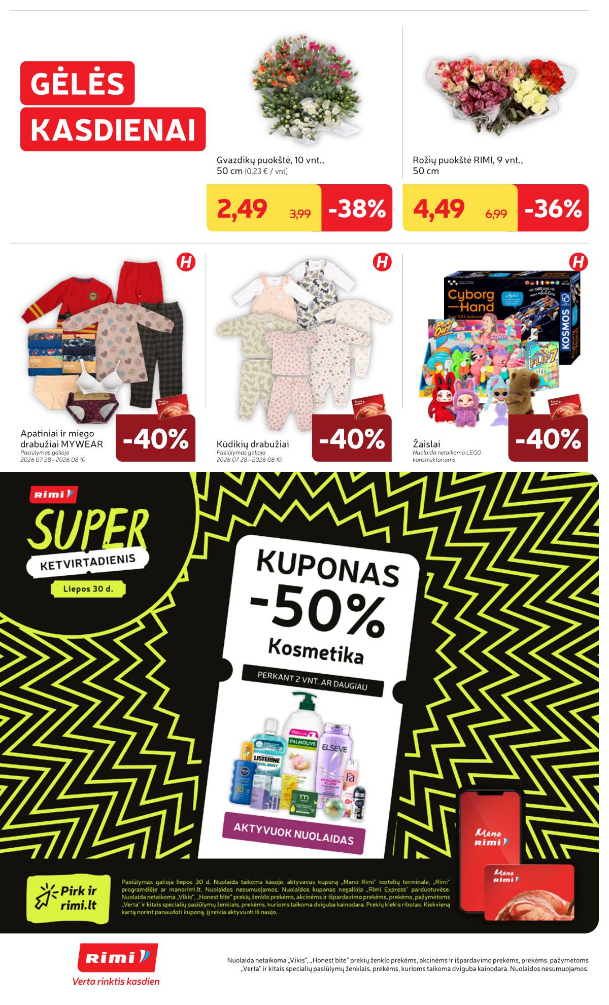 Rimi - Naujausias RIMI savaitinis akcijų leidinys | 2026-07-28 - 2026-08-03 24 puslapis