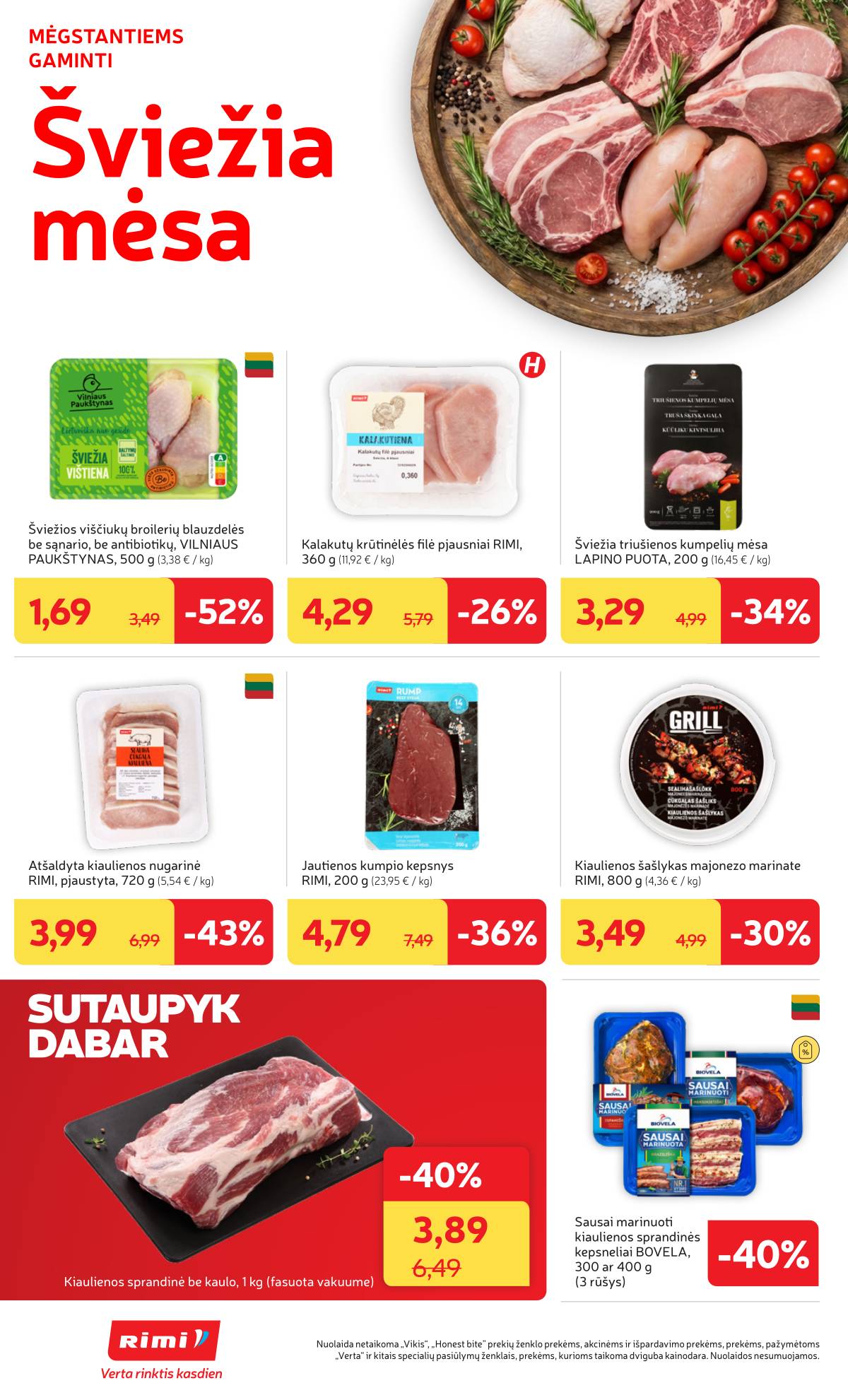 Rimi - Naujausias RIMI savaitinis akcijų leidinys | 2026-07-28 - 2026-08-03 4 puslapis