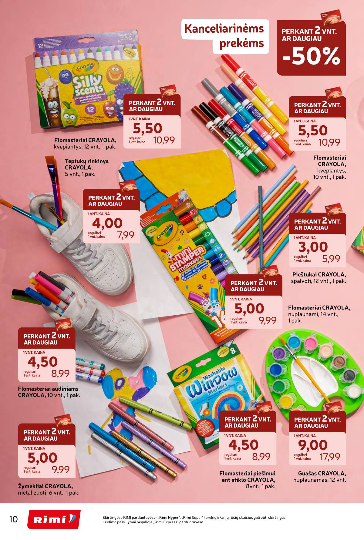 Rimi - RIMI "Atgal į MOKYKLĄ!" akcijų leidinys 10 puslapis
