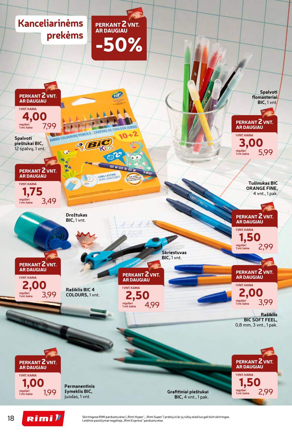 Rimi - RIMI "Atgal į MOKYKLĄ!" akcijų leidinys 18 puslapis