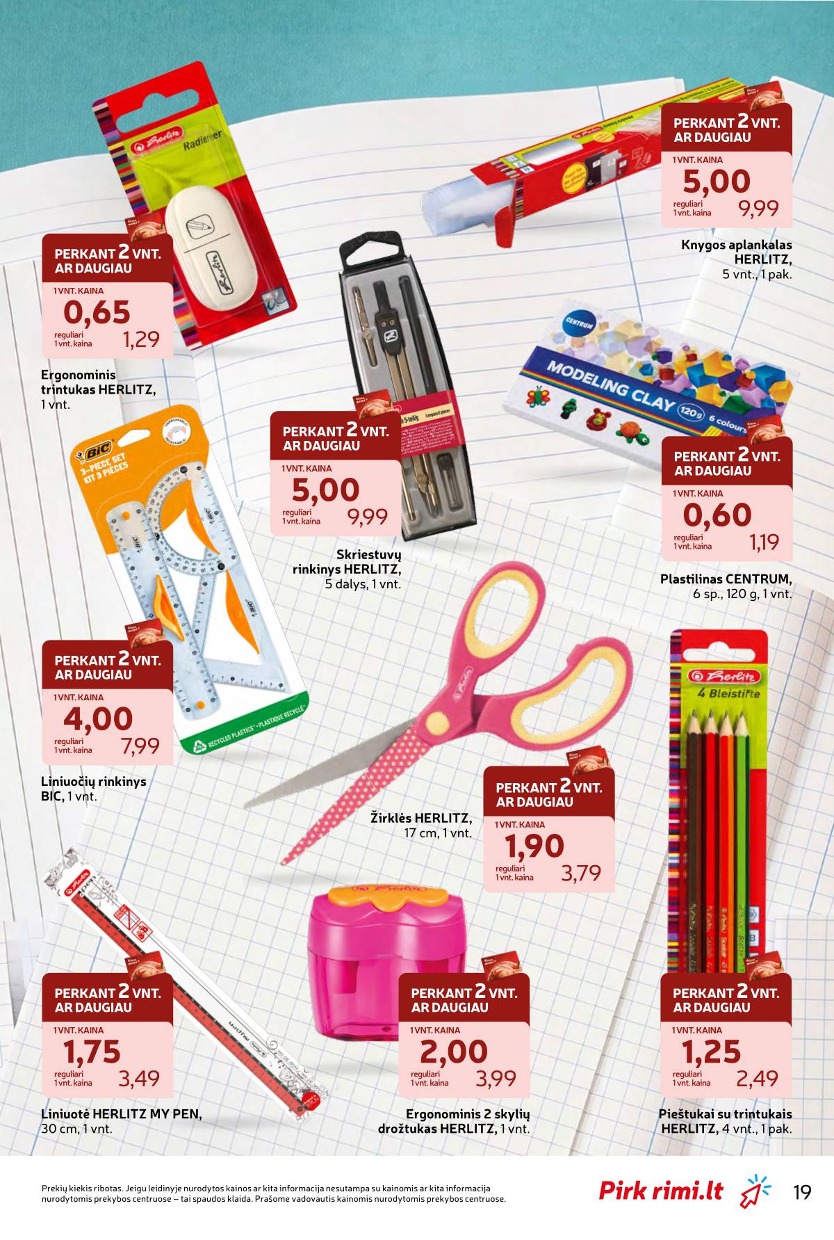 Rimi - RIMI "Atgal į MOKYKLĄ!" akcijų leidinys 19 puslapis