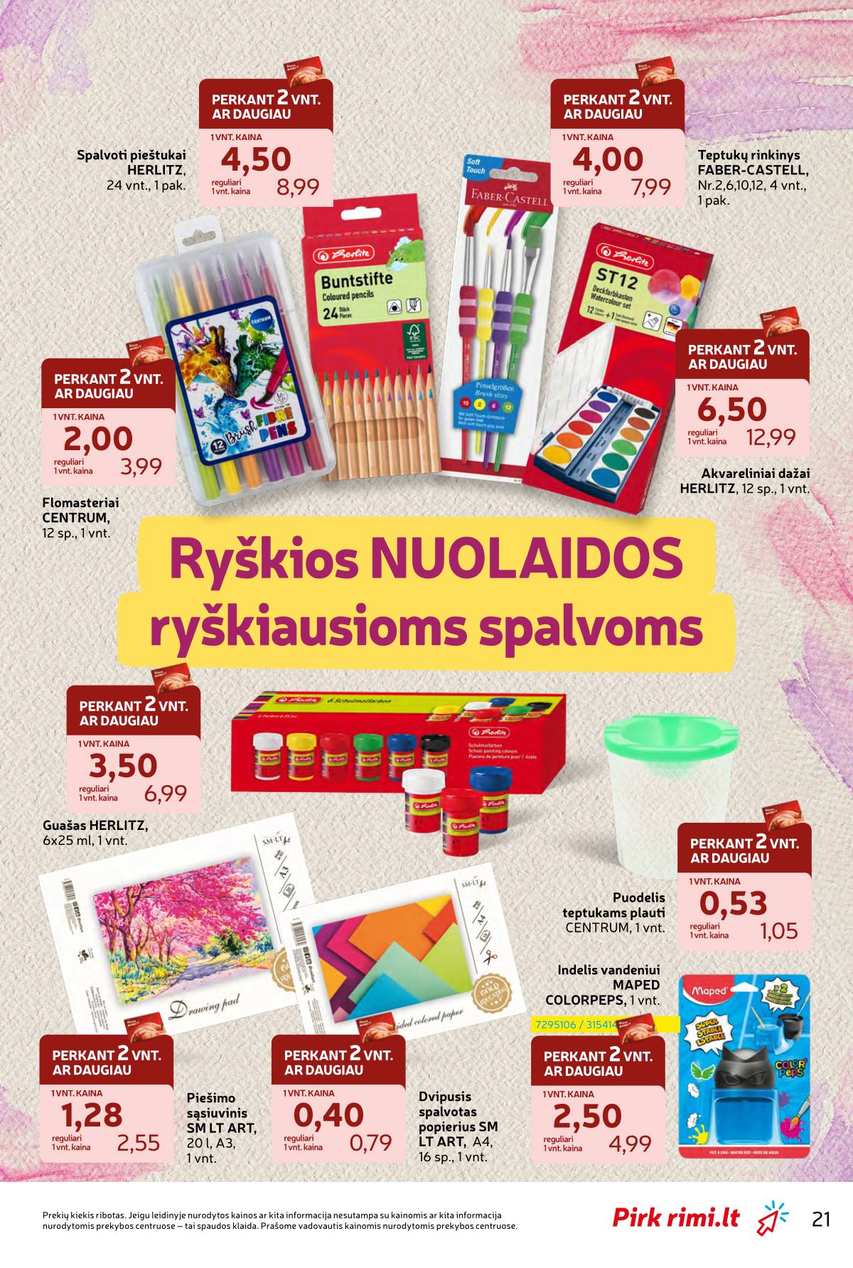 Rimi - RIMI "Atgal į MOKYKLĄ!" akcijų leidinys 21 puslapis