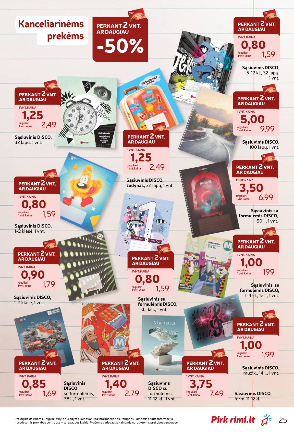 Rimi - RIMI "Atgal į MOKYKLĄ!" akcijų leidinys 25 puslapis