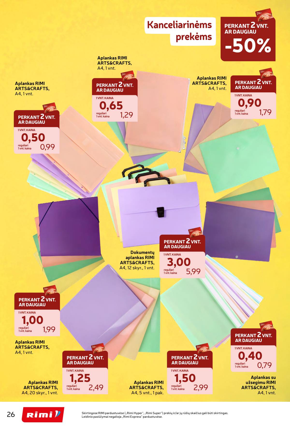 Rimi - RIMI "Atgal į MOKYKLĄ!" akcijų leidinys 26 puslapis