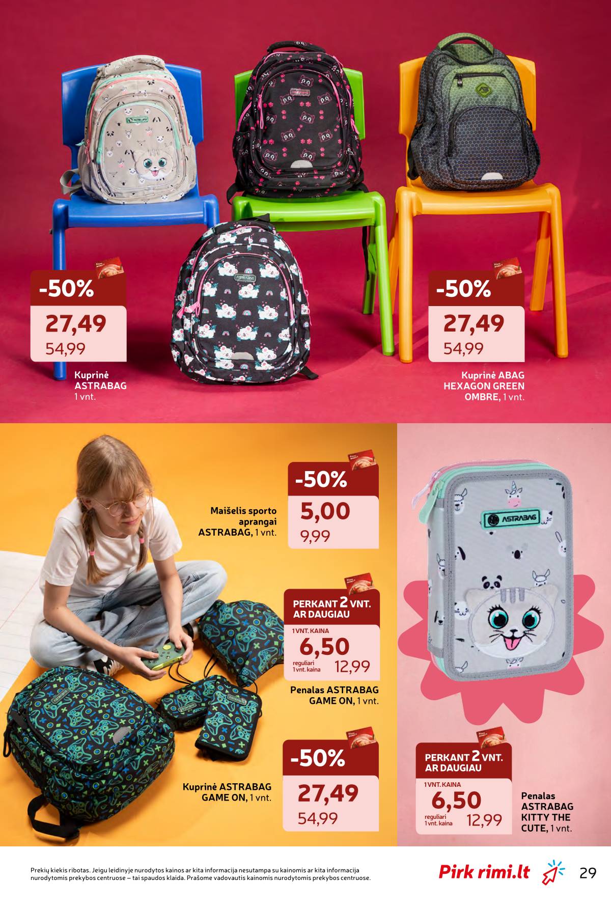 Rimi - RIMI "Atgal į MOKYKLĄ!" akcijų leidinys 29 puslapis