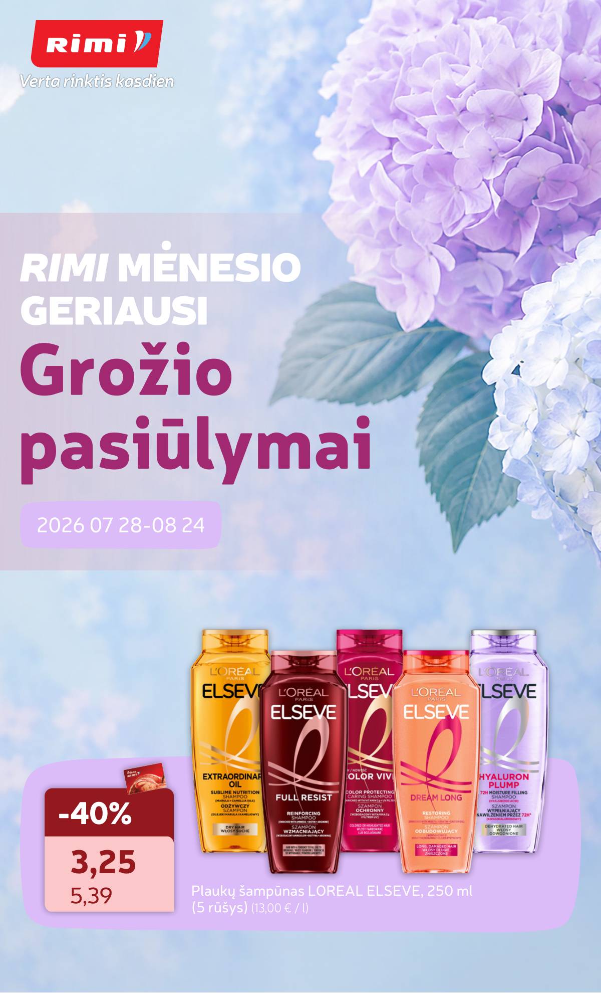 Rimi - RIMI geriausi mėnesio grožio pasiūlymai 1 puslapis