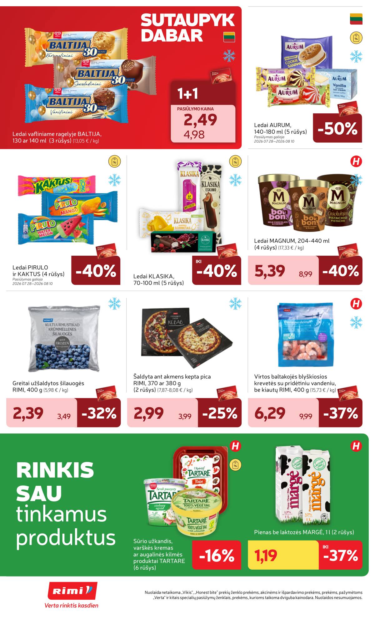 Rimi - Naujausias RIMI savaitinis akcijų leidinys | 2026-08-04 - 2026-08-10 12 puslapis
