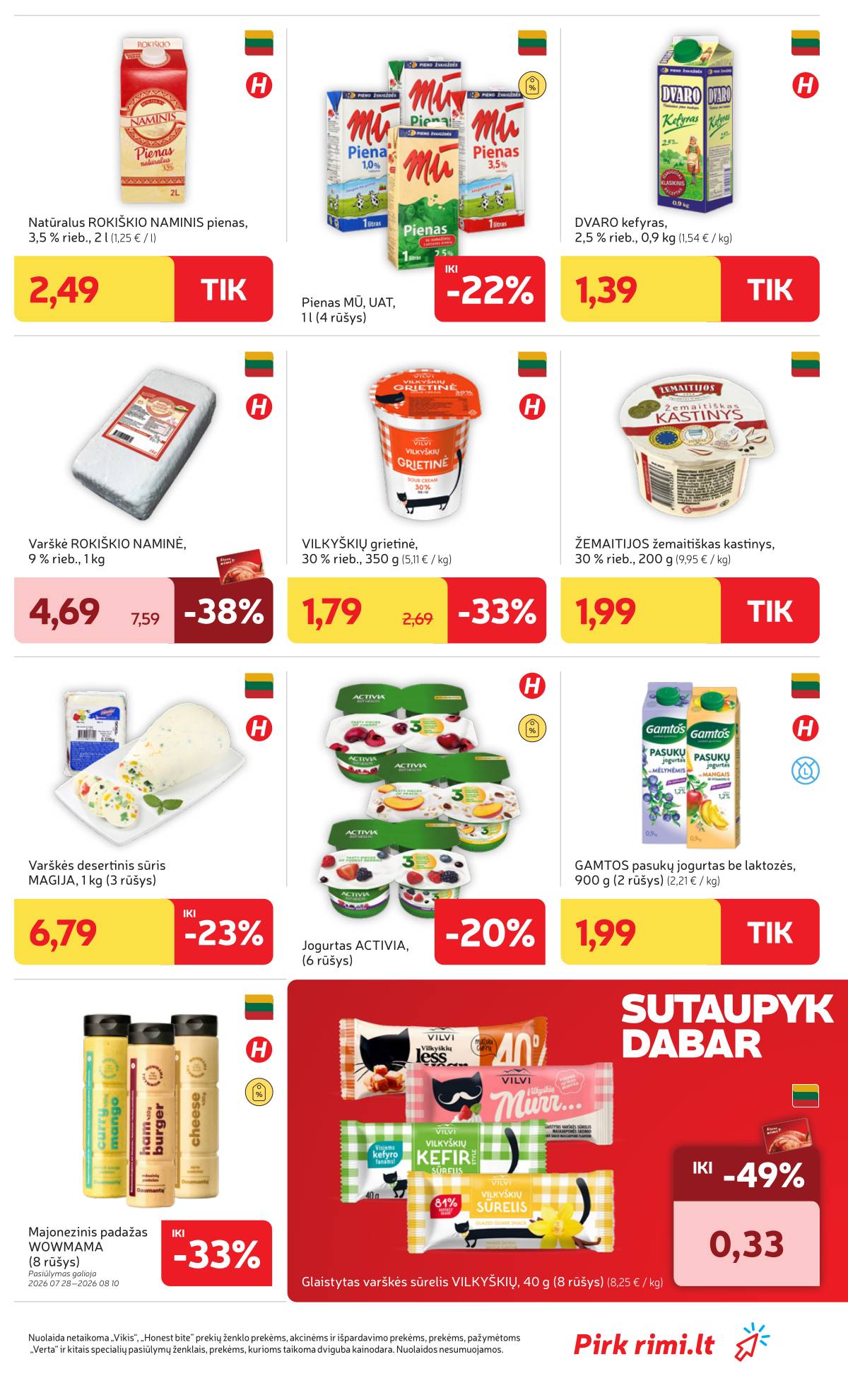 Rimi - Naujausias RIMI savaitinis akcijų leidinys | 2026-08-04 - 2026-08-10 15 puslapis