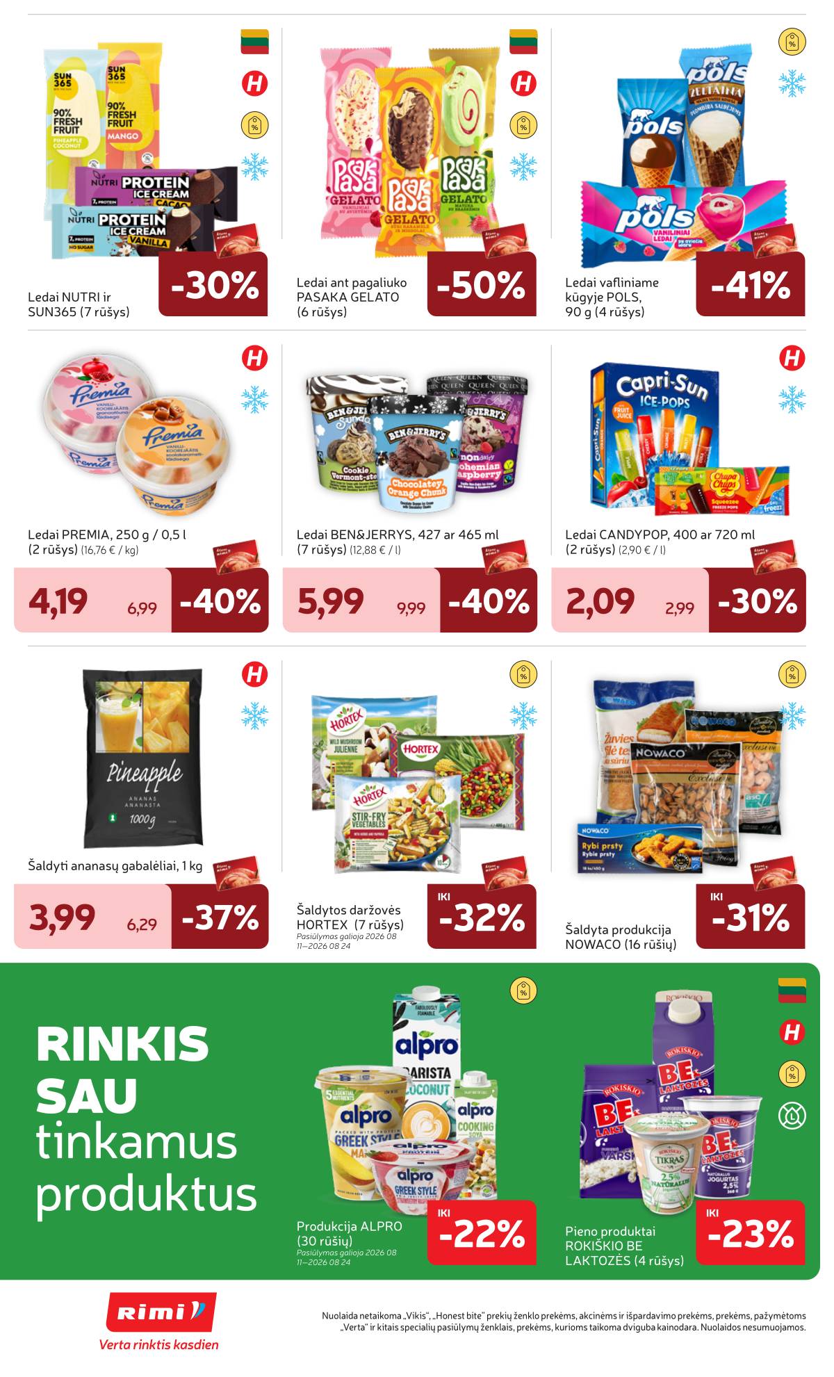 Rimi - Naujausias RIMI savaitinis akcijų leidinys | 2026-08-11 - 2026-08-17 14 puslapis