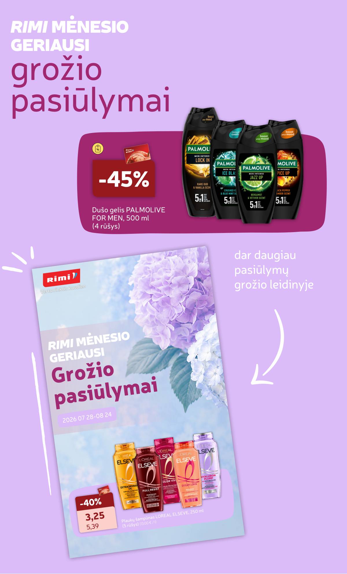 Rimi - Naujausias RIMI savaitinis akcijų leidinys | 2026-08-11 - 2026-08-17 22 puslapis