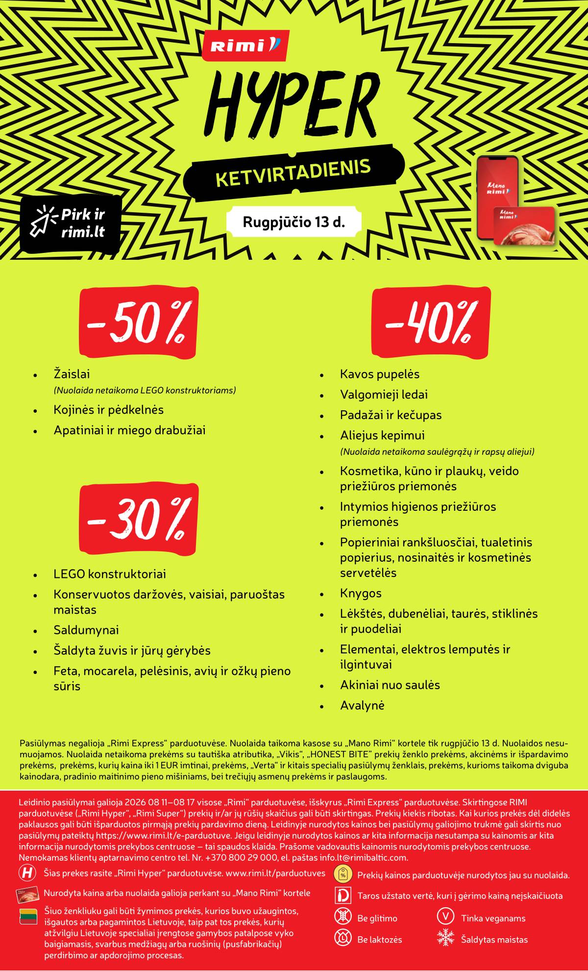 Rimi - Naujausias RIMI savaitinis akcijų leidinys | 2026-08-11 - 2026-08-17 29 puslapis