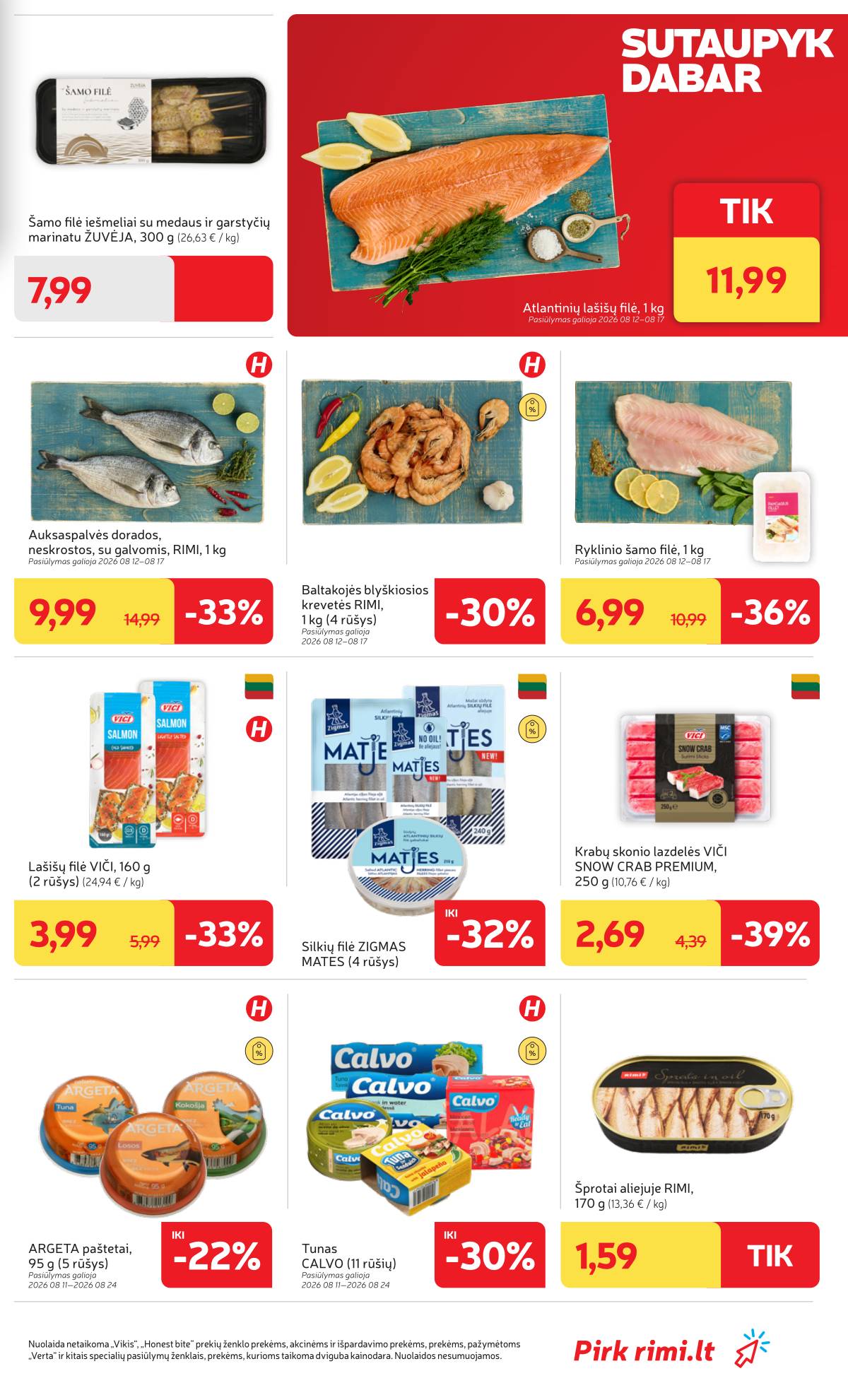 Rimi - Naujausias RIMI savaitinis akcijų leidinys | 2026-08-11 - 2026-08-17 7 puslapis