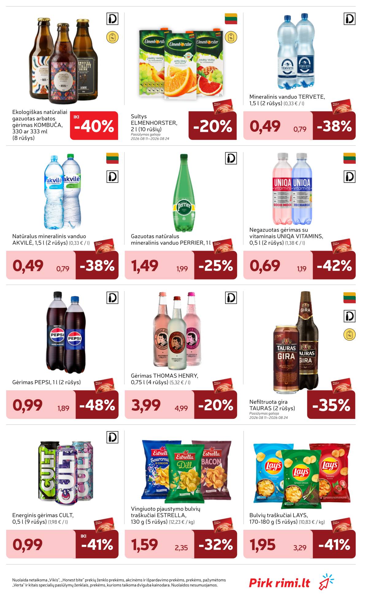 Rimi - Naujausias RIMI savaitinis akcijų leidinys | 2026-08-18 - 2026-08-24 21 puslapis