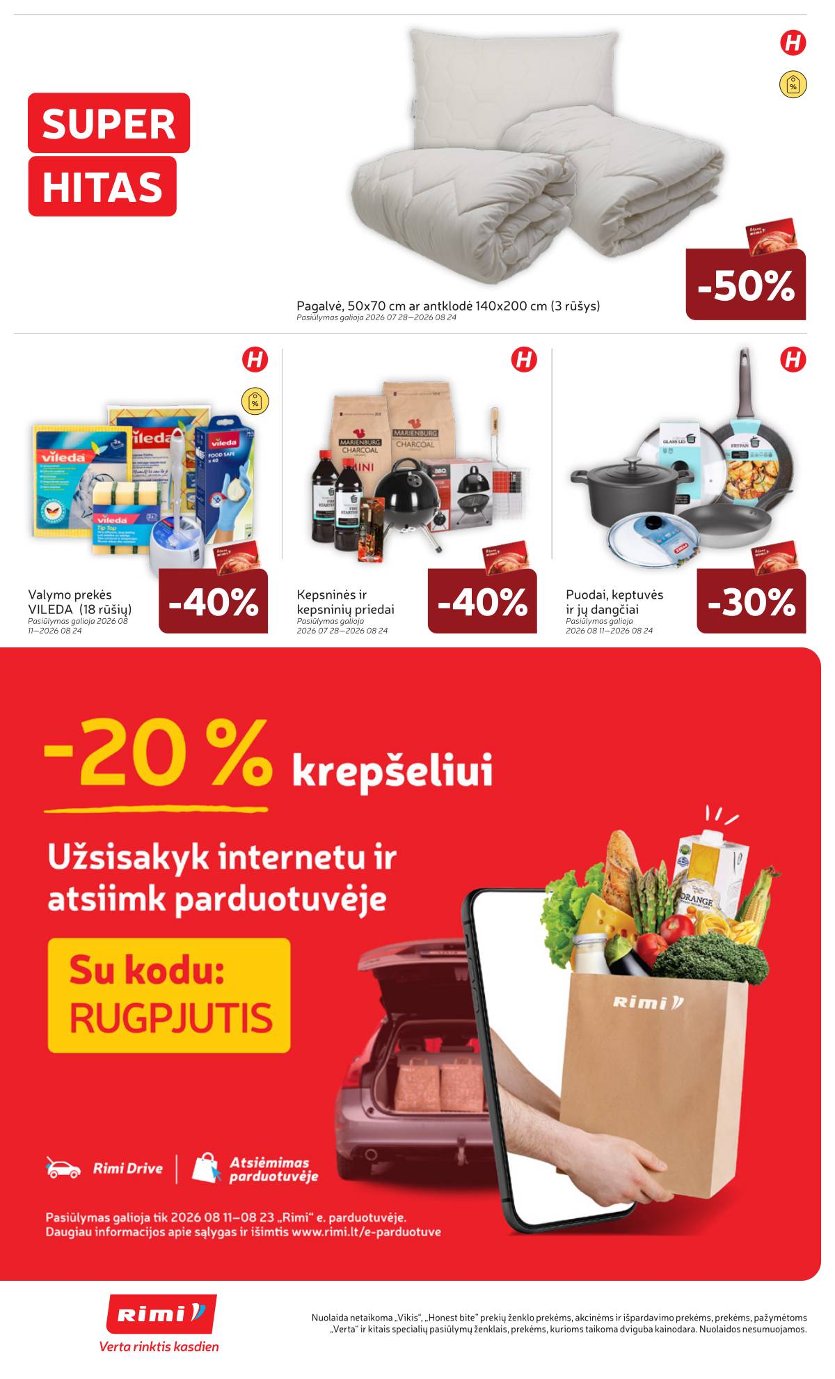 Rimi - Naujausias RIMI savaitinis akcijų leidinys | 2026-08-18 - 2026-08-24 28 puslapis