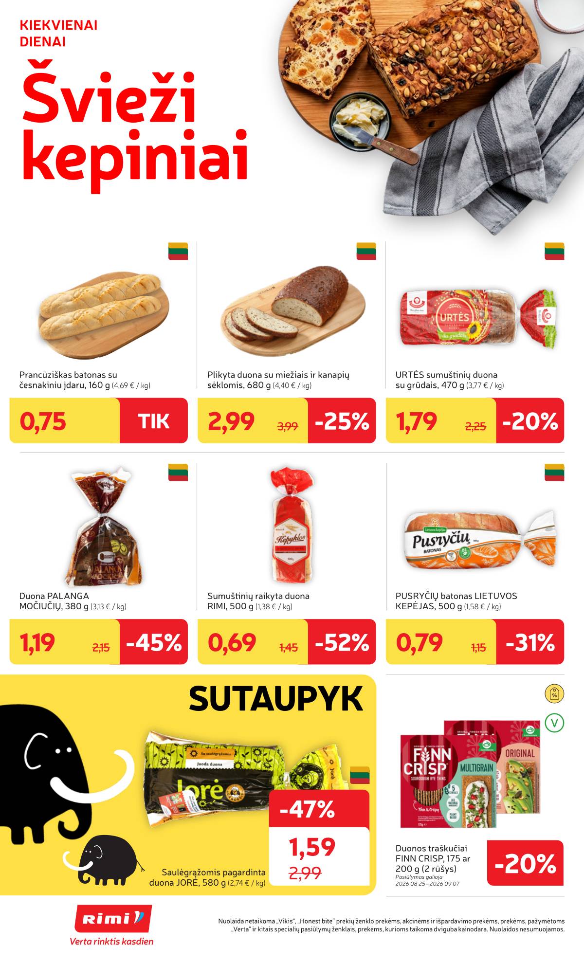 Rimi - Naujausias RIMI savaitinis akcijų leidinys | 2026-08-25 - 2026-08-31 10 puslapis