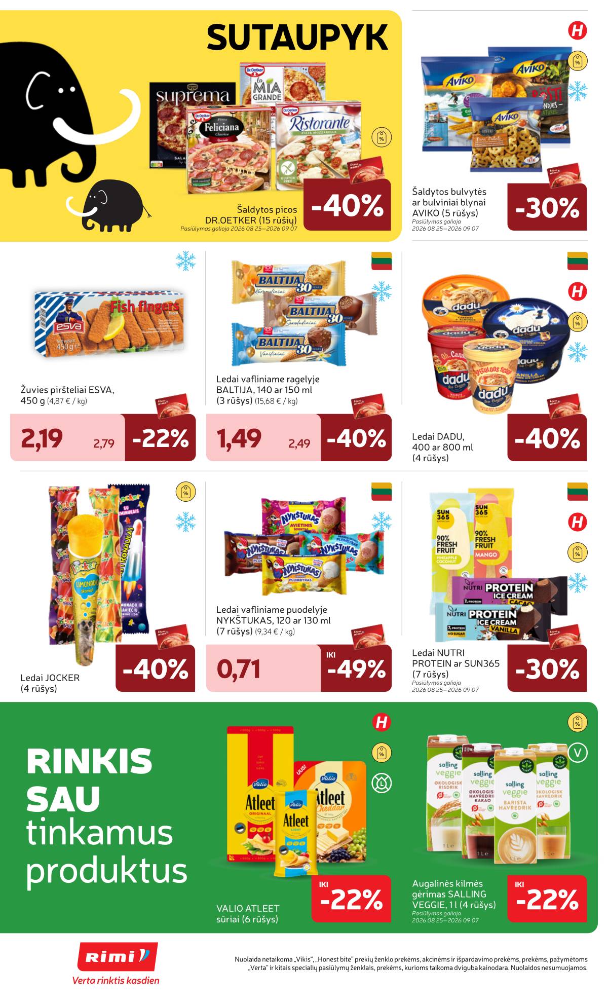 Rimi - Naujausias RIMI savaitinis akcijų leidinys | 2026-08-25 - 2026-08-31 16 puslapis