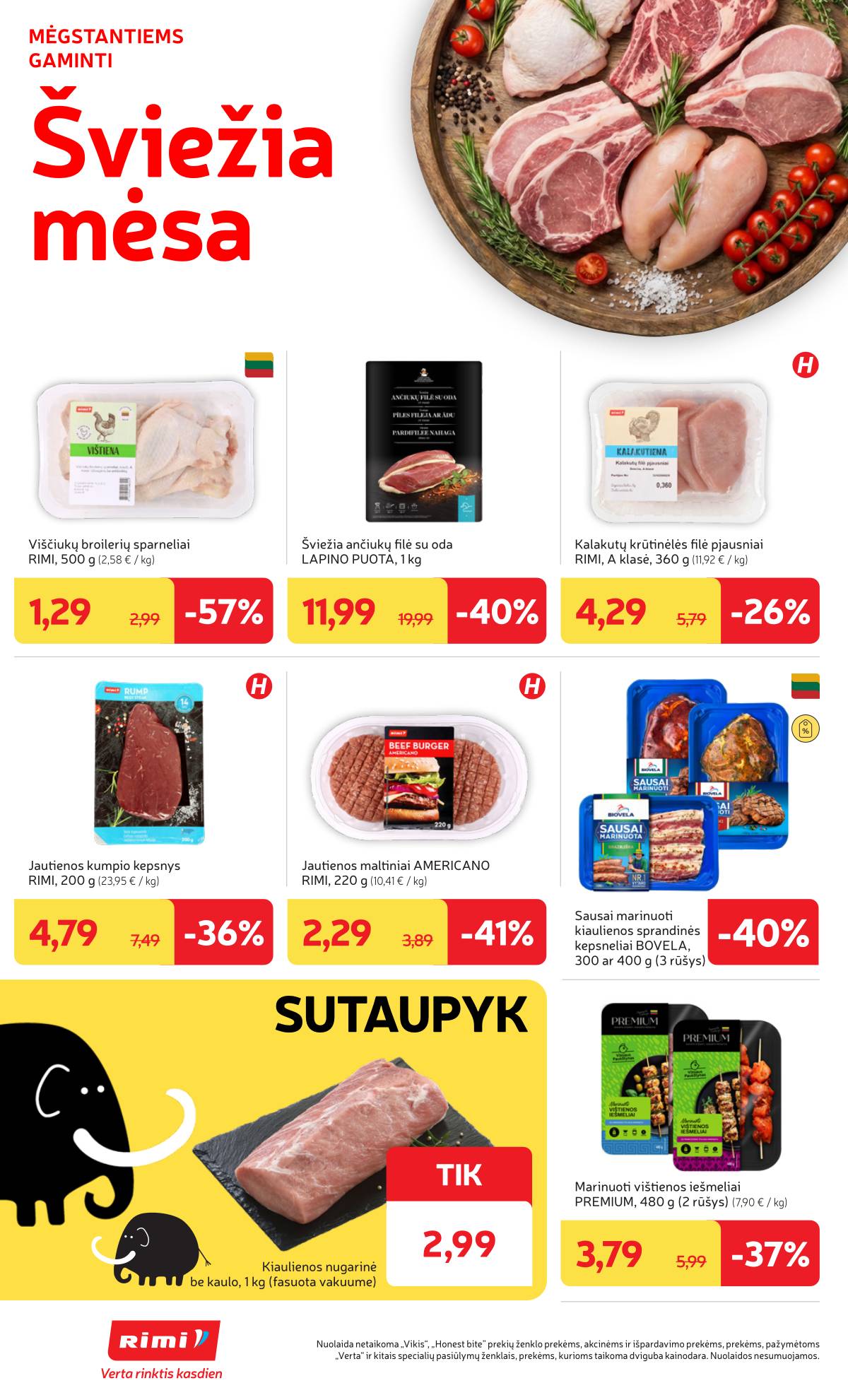 Rimi - Naujausias RIMI savaitinis akcijų leidinys | 2026-08-25 - 2026-08-31 6 puslapis