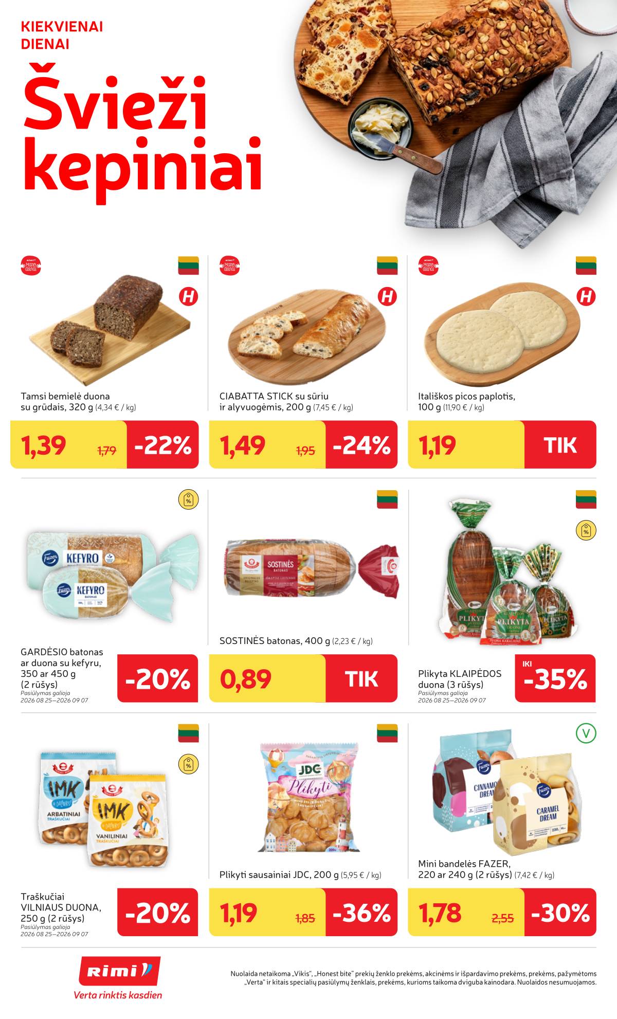 Rimi - RIMI savaitinis akcijų leidinys Nr. 36 | 2026-09-01 - 2026-09-07 10 puslapis