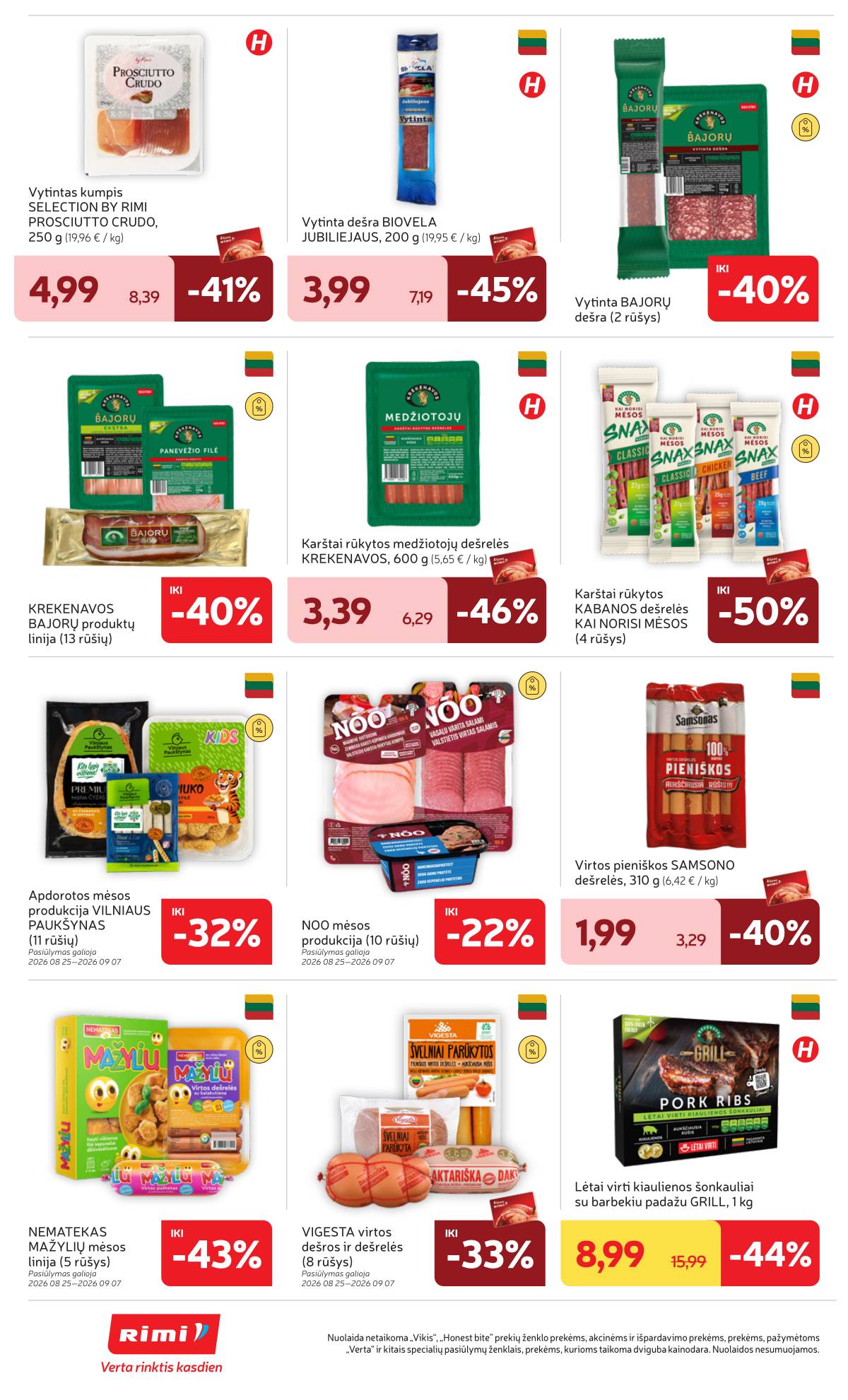 Rimi - RIMI savaitinis akcijų leidinys Nr. 36 | 2026-09-01 - 2026-09-07 14 puslapis