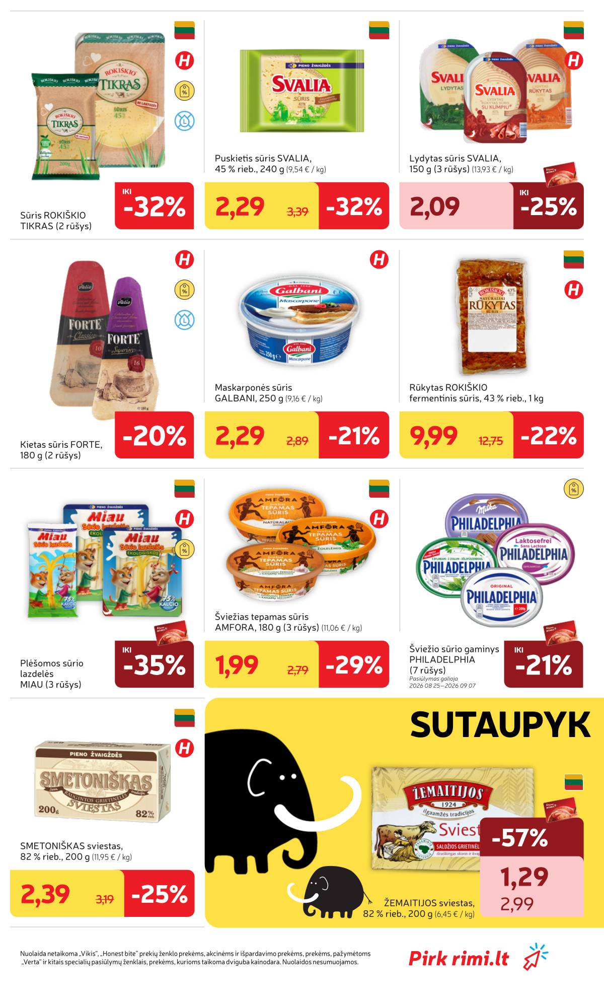 Rimi - RIMI savaitinis akcijų leidinys Nr. 36 | 2026-09-01 - 2026-09-07 15 puslapis