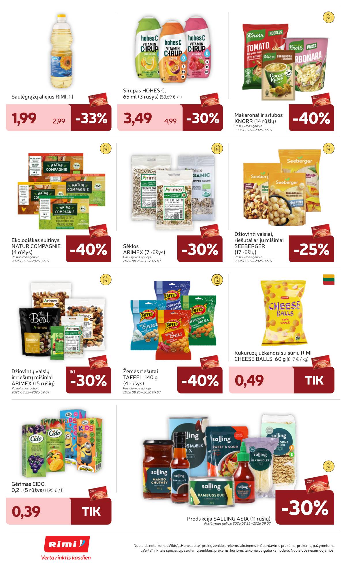 Rimi - RIMI savaitinis akcijų leidinys Nr. 36 | 2026-09-01 - 2026-09-07 20 puslapis
