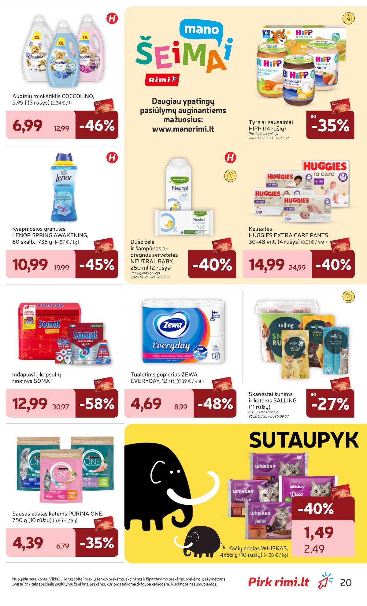 Rimi - RIMI savaitinis akcijų leidinys Nr. 36 | 2026-09-01 - 2026-09-07 26 puslapis
