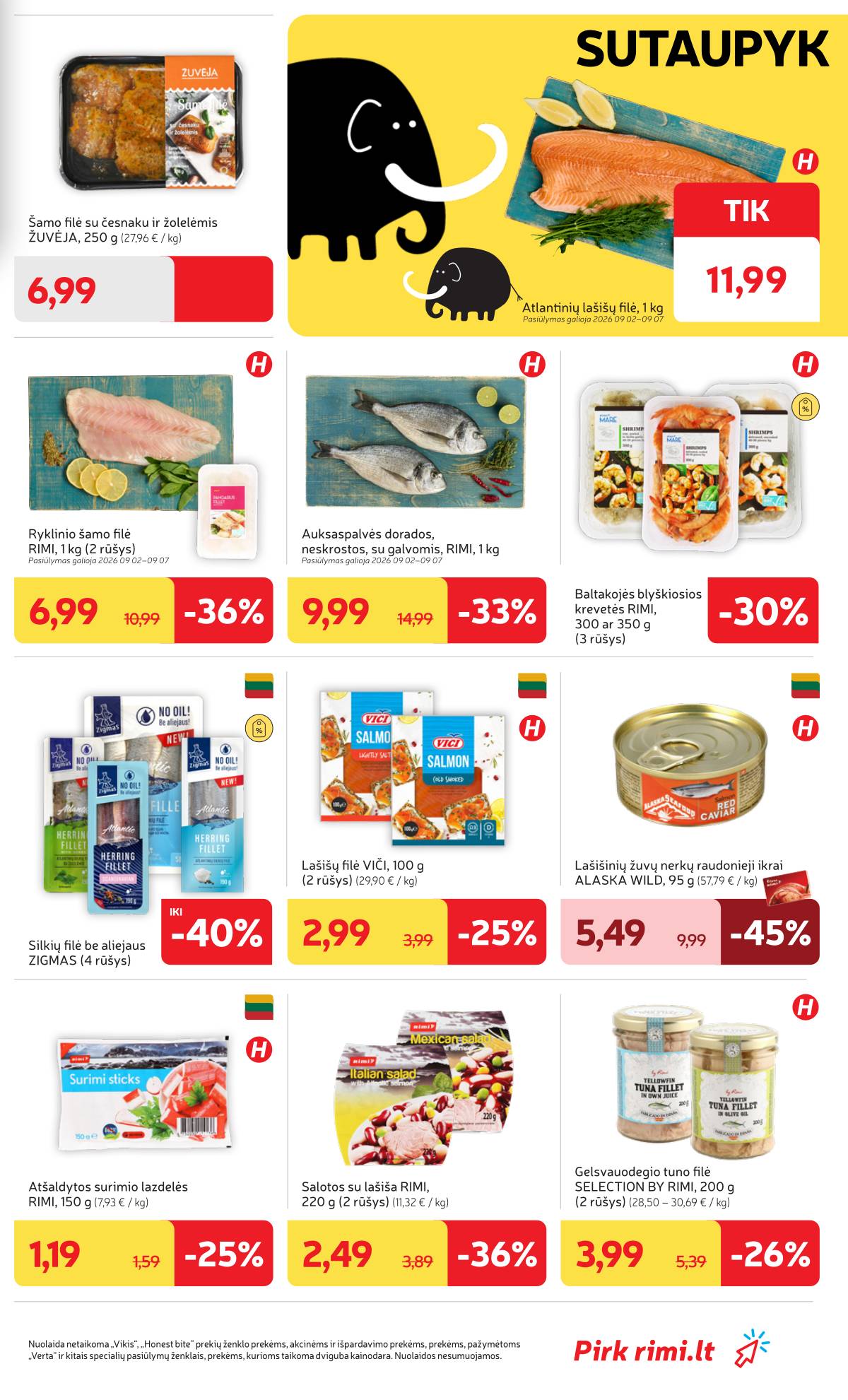 Rimi - RIMI savaitinis akcijų leidinys Nr. 36 | 2026-09-01 - 2026-09-07 7 puslapis