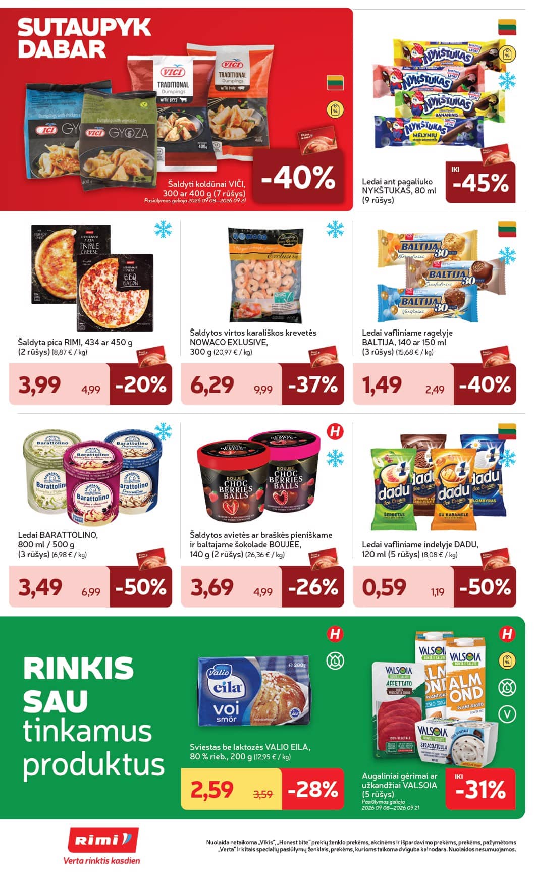 Rimi - RIMI savaitinis akcijų leidinys Nr. 37 | 2026-09-08 - 2026-09-14 22 puslapis