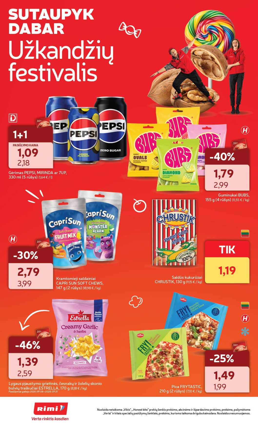 Rimi - RIMI savaitinis akcijų leidinys Nr. 37 | 2026-09-08 - 2026-09-14 8 puslapis