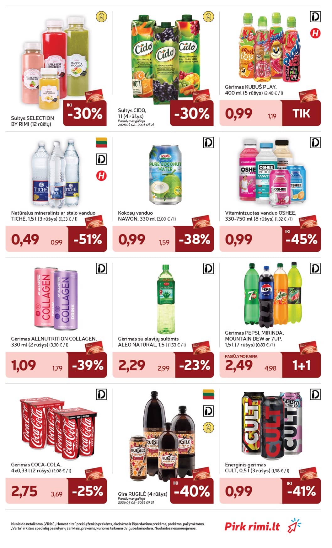 Rimi - RIMI savaitinis akcijų leidinys Nr. 37 | 2026-09-08 - 2026-09-14 27 puslapis