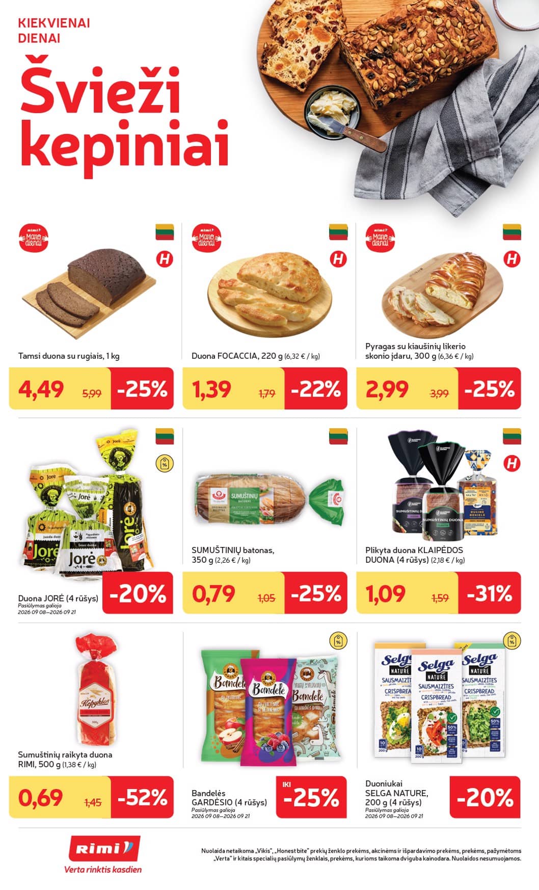 Rimi - RIMI savaitinis akcijų leidinys Nr. 37 | 2026-09-08 - 2026-09-14 14 puslapis