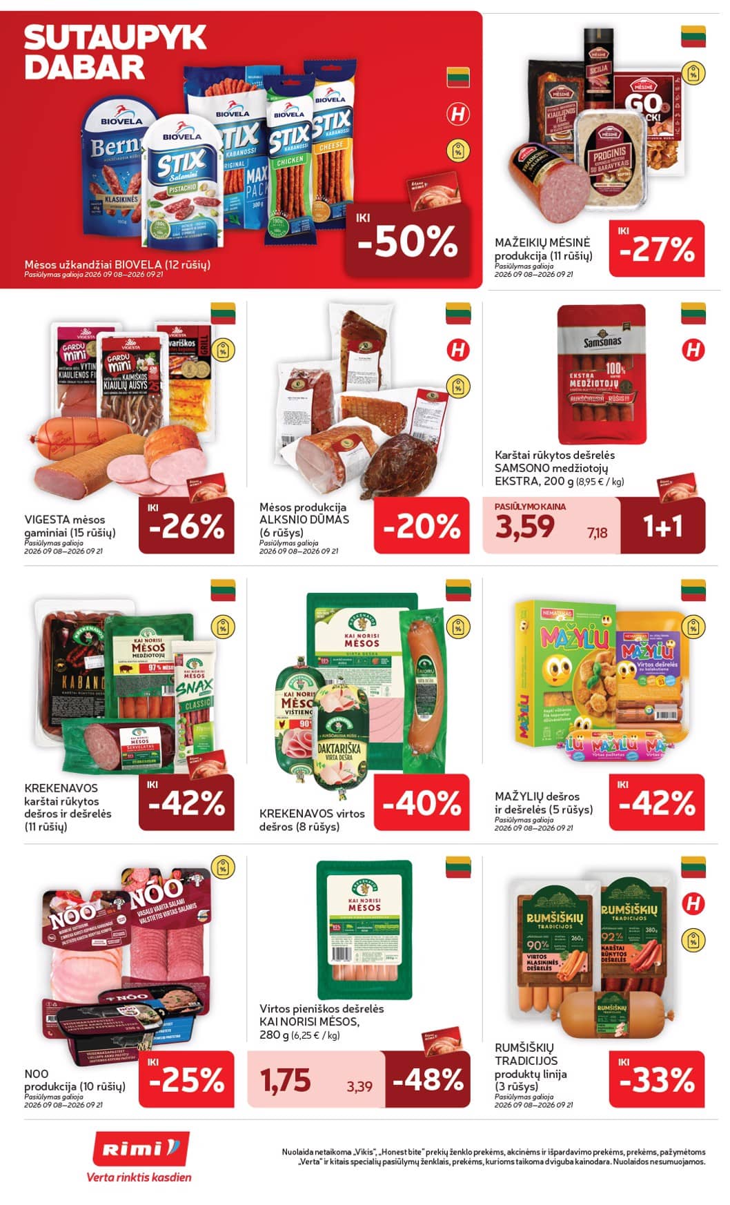 Rimi - Savaitinis akcijų leidinys Nr. 38 (2026) 18 puslapis