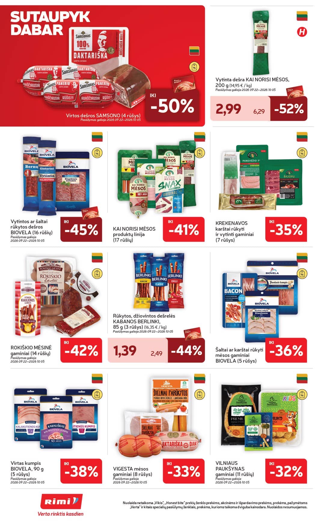 Rimi - Savaitinis akcijų leidinys Nr. 39 (2026) 14 puslapis