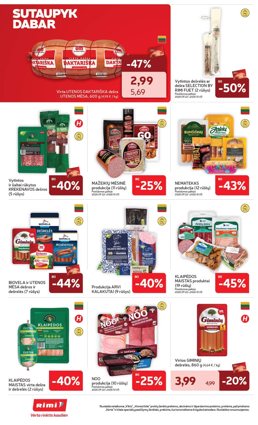 Rimi - Savaitinis akcijų leidinys Nr. 40 (2026) 14 puslapis