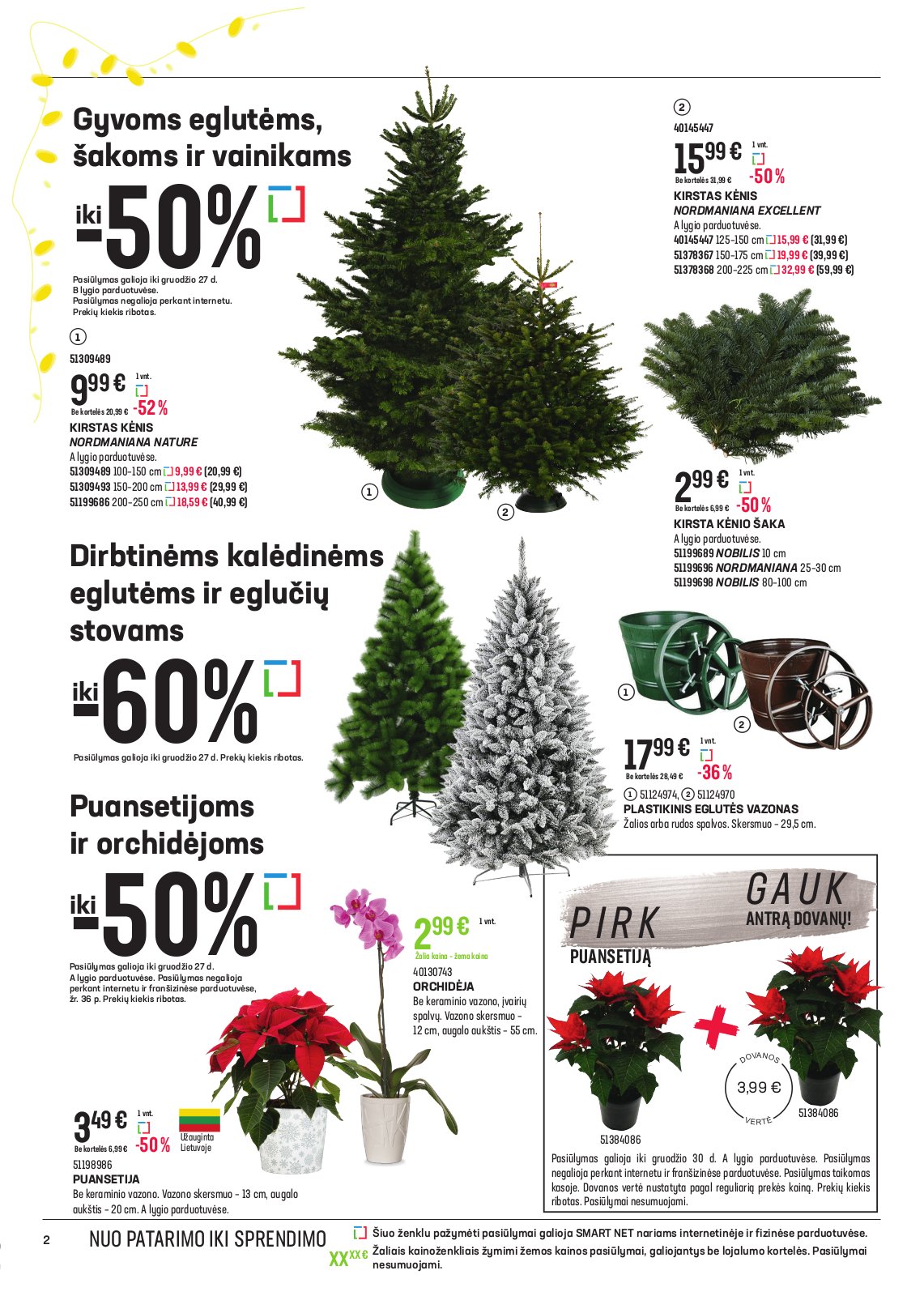 Senukai 'jaukioms KALĖDOMS. Reklaminis leidinys nr. 33(585)' 2 puslapis