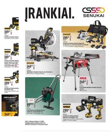 Senukai - "Senukai" Akcijų leidinys Nr. 21 (669) | 2025-09-17 - 2025-10-27 2025-09-17 – 2025-10-27