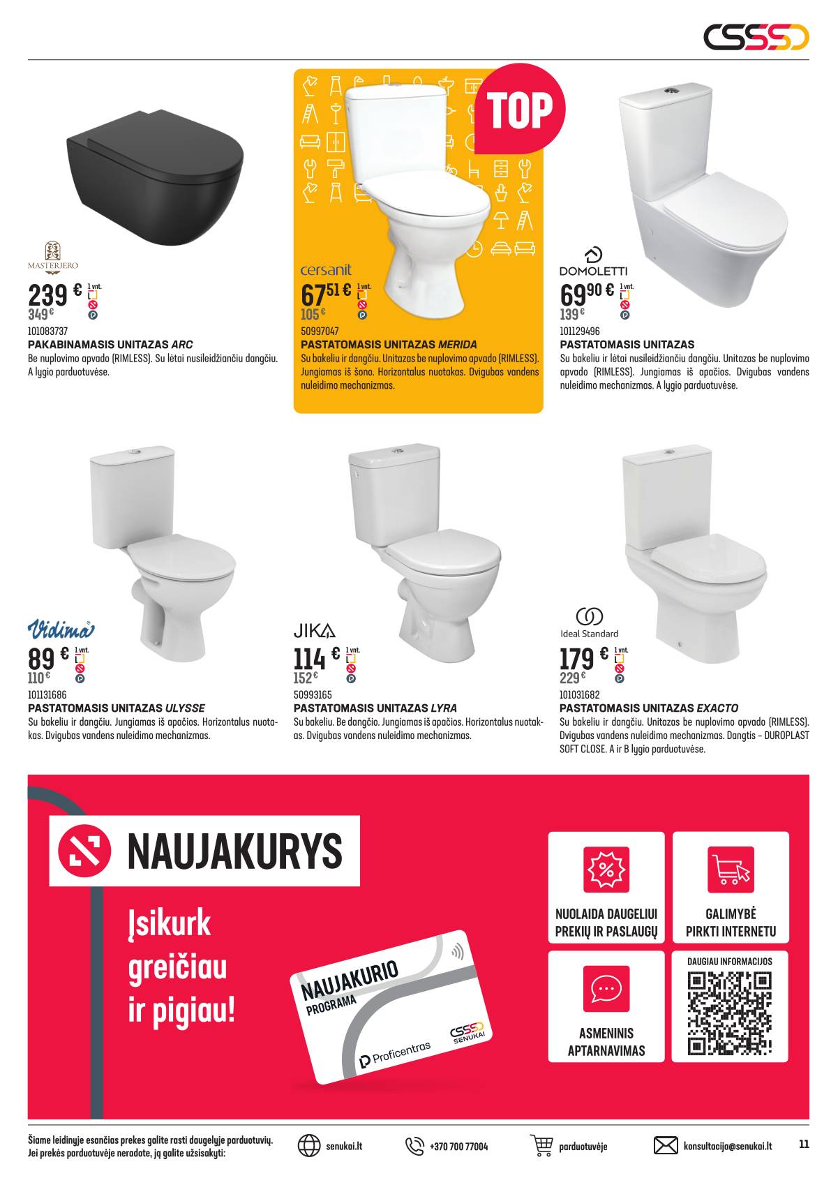 Senukai - "Senukai" Reklaminis leidinys Nr. 22 | 2025-09-18 - 2025-10-13 11 puslapis