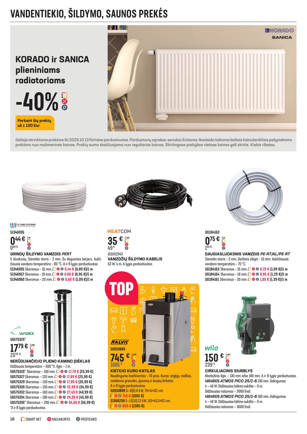 Senukai - "Senukai" Reklaminis leidinys Nr. 22 | 2025-09-18 - 2025-10-13 16 puslapis
