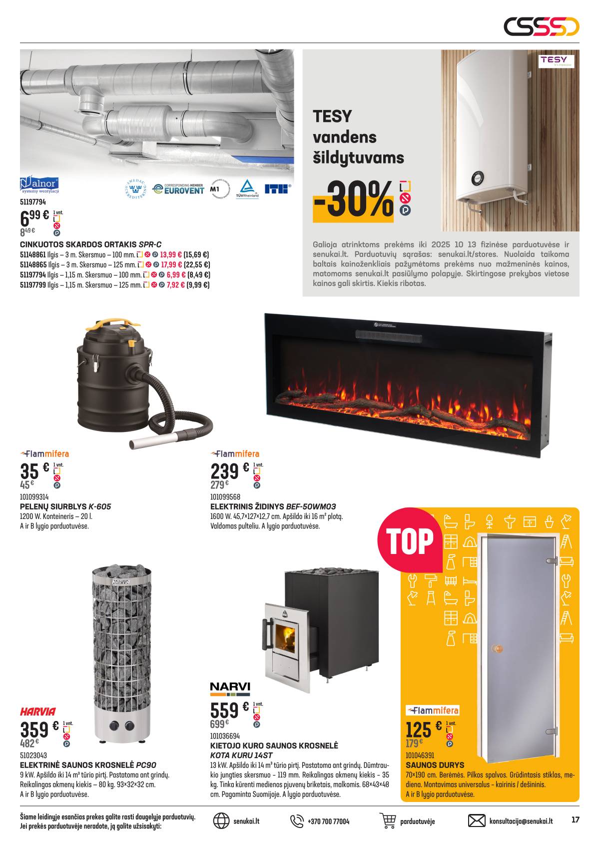 Senukai - "Senukai" Reklaminis leidinys Nr. 22 | 2025-09-18 - 2025-10-13 17 puslapis