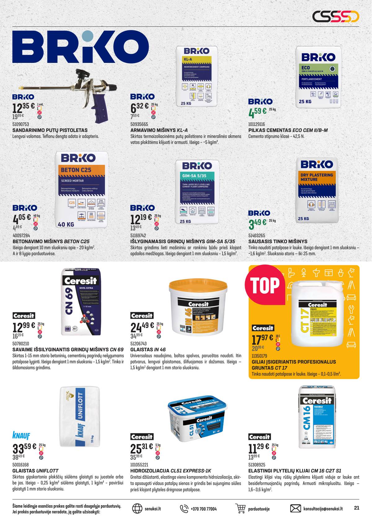 Senukai - "Senukai" Reklaminis leidinys Nr. 22 | 2025-09-18 - 2025-10-13 21 puslapis