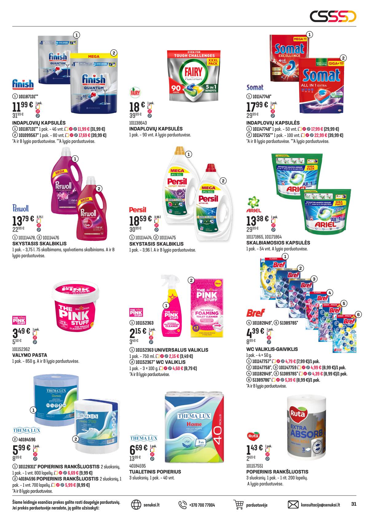 Senukai - "Senukai" Reklaminis leidinys Nr. 22 | 2025-09-18 - 2025-10-13 31 puslapis