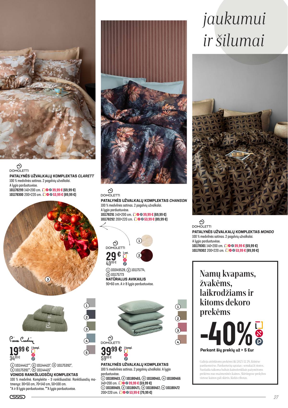 Senukai - Senukai akcijų leidinys Nr.26 | 2025-11-08-2025-12-29 27 puslapis