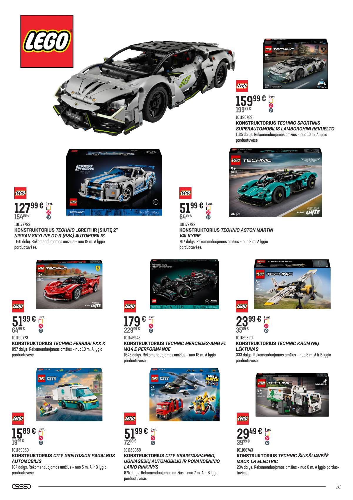 Senukai - Senukai akcijų leidinys Nr.26 | 2025-11-08-2025-12-29 31 puslapis