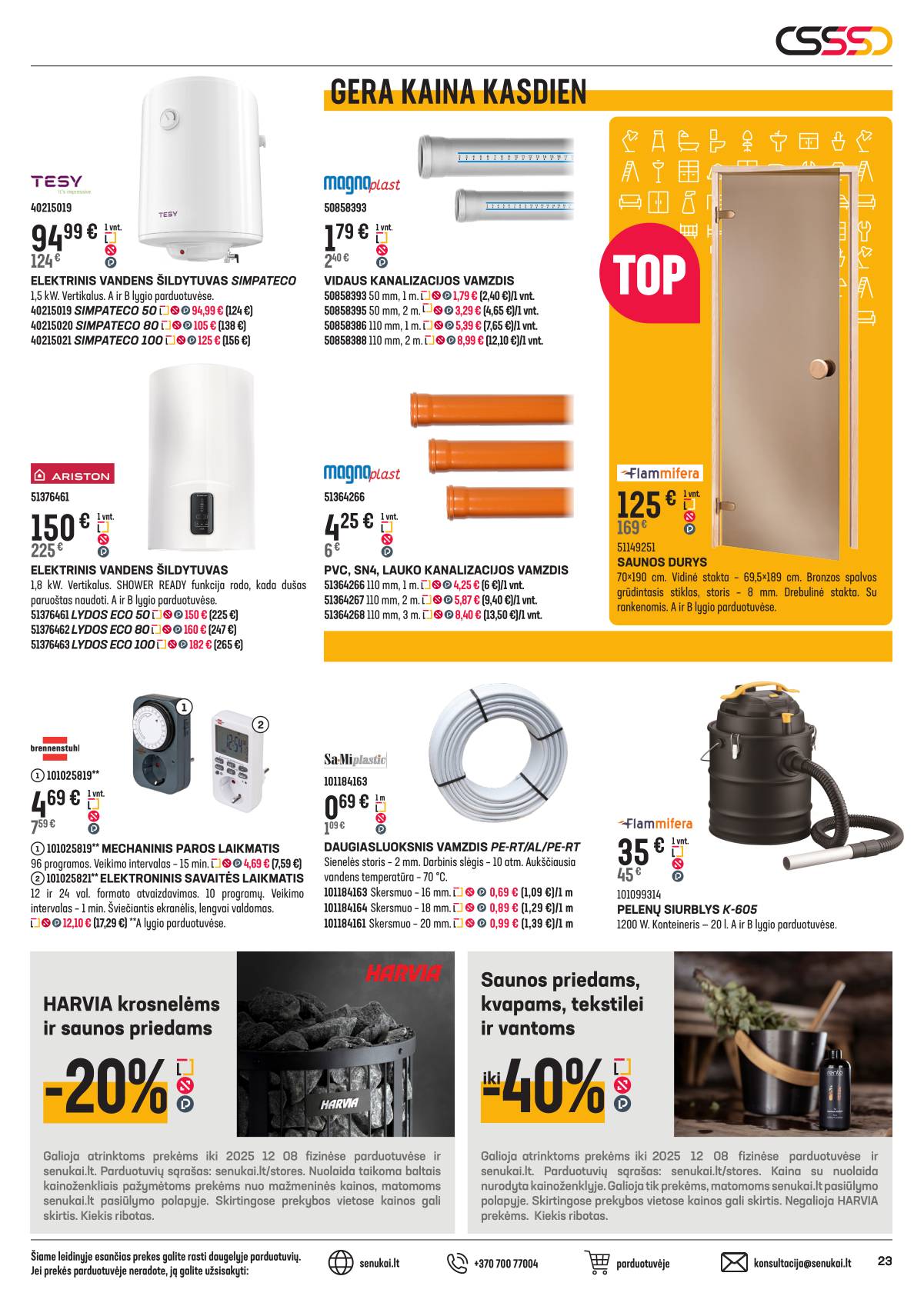 Senukai - Senukai akcijų leidinys Nr. 27 | 2025-11-12 - 2025-12-08 23 puslapis