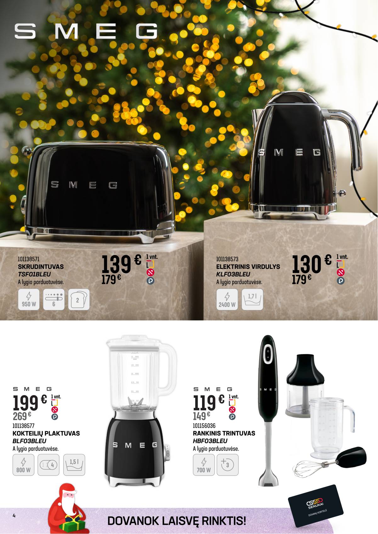 Senukai - Senukai akcijų Leidinys nr. 28 | 2025-12-03 - 2025-12-29 4 puslapis